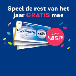 VriendenLoterij 3x gratis meespelen