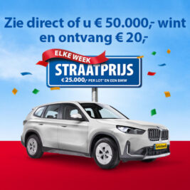 zie direct of u € 50.000,- wint en ontvang gegarandeerd € 20,-